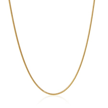 18ct Yellow Gold Round Snake Chain 50cm