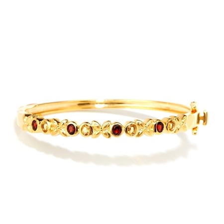 Passport to India Wedding Garland Bangle 19cm Sterling Silver GP