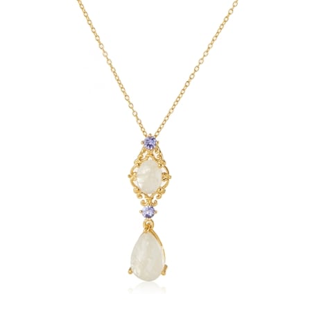 Passport to India Rainbow Moonstone Pendant Sterling Silver GP