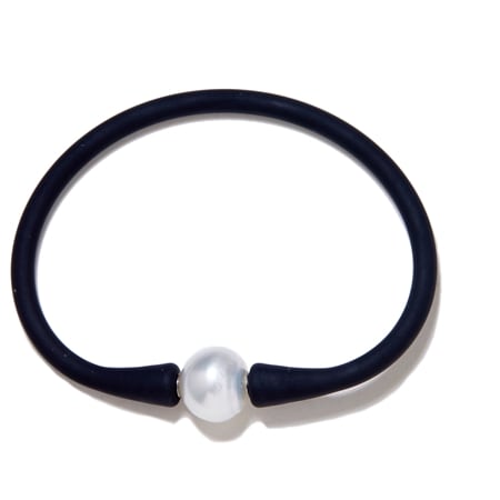 Matahina 12-13mm White South Sea Pearl Neoprene Bracelet