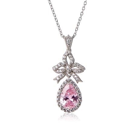 Marilyn Monroe Diamonesque 3.61ct tw Teardrop Pendant SS