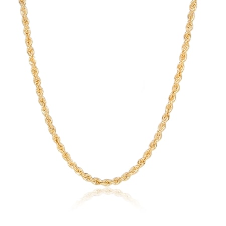 Splendido 14ct Gold Velvet Rope Necklace 60cm