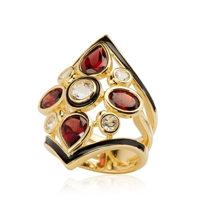 Passport to the Mediterranean Garnet Statement Ring YGP
