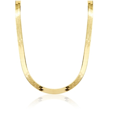 9ct Yellow Gold Herringbone Necklace 46cm