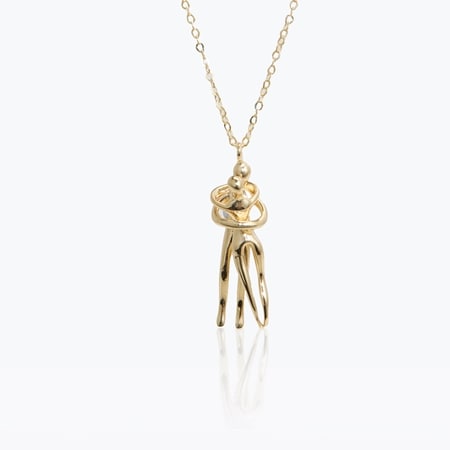 14ct Yellow Gold Tiny Dancers Necklace 45cm