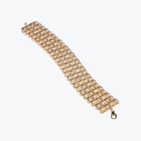 Splendido 14ct Gold Onde D'Oro Bracelet 18cm