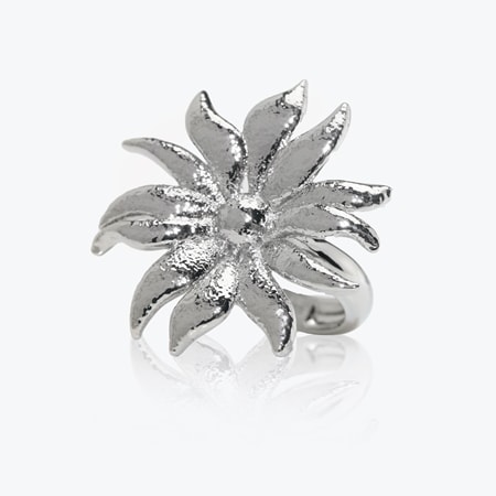 Barcs Australia Flannel Flower Statement Ring