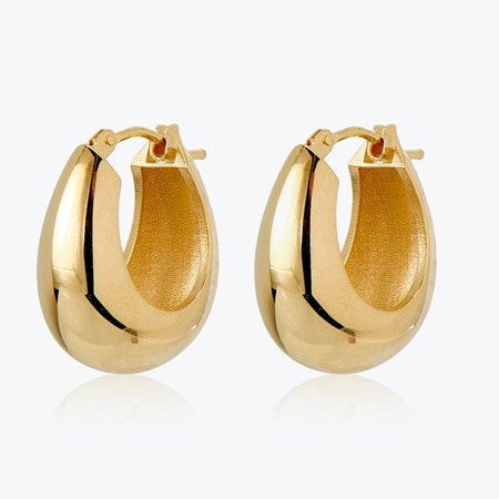 14ct Gold Bold Goccia Earrings 3.58 grams