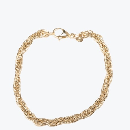 Splendido 14ct Gold Intrecci Spiga Bracelet 19cm