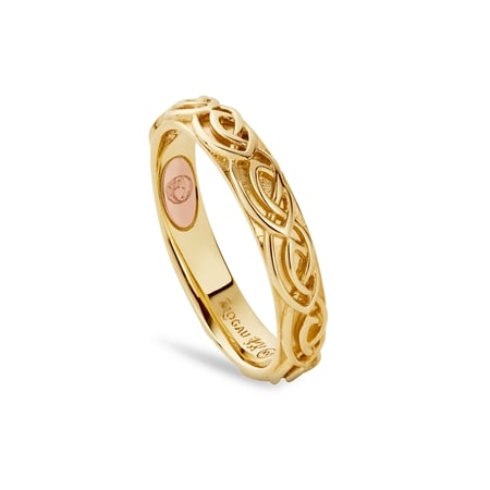 Clogau 9ct Solid Gold Annwy Channel Ring Yellow Gold