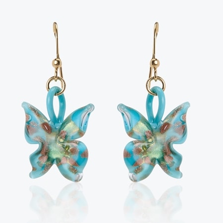 Il Murano di Francesca Butterfly Earrings YGP