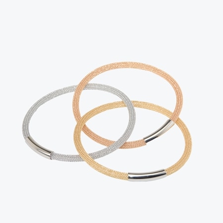 Fili di Luce Multi-Tone Crossover Bangles 19cm