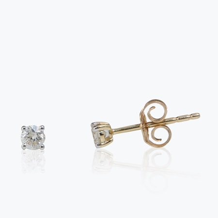 0.20ct Natural Diamond Stud Earrings 9ct Gold