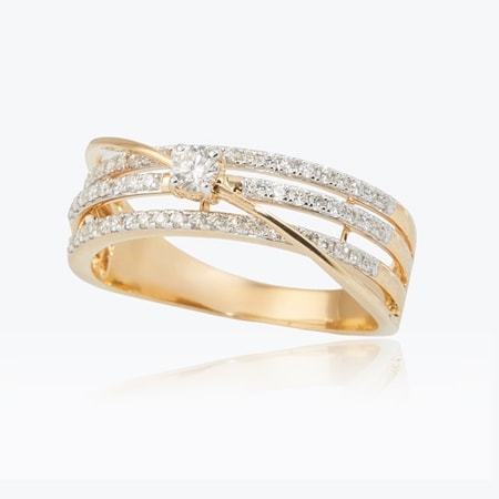 0.41ct De Beers Diamond Origin Story Multi  Ring 18ct YG