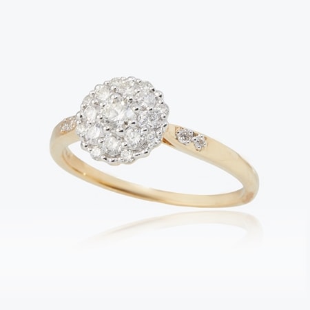 0.53ct De Beers Diamond Origin Story Vintage Design 18ct YG