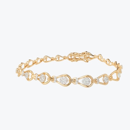 0.80ct De Beers Diamond Origin Story Bracelet 18ct YG