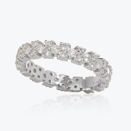 1.50ct Natural Diamond  Platinum  Eternity Ring