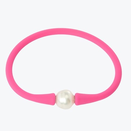 Matahina 11-12mm White South Sea Pearl Neoprene Bracelet