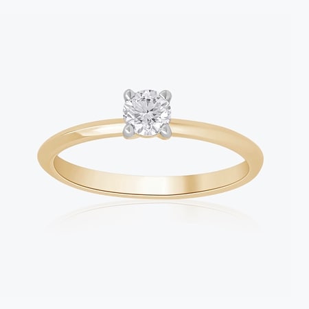 0.25ct De Beers Diamond Origin Story Solitaire Ring 18ct YG