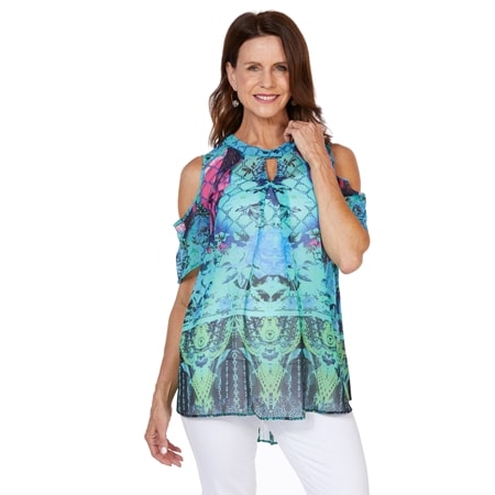 Kelly's Kloset Cold Shoulder Top