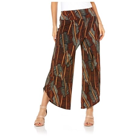 Evie Grace Printed Wrap Pants