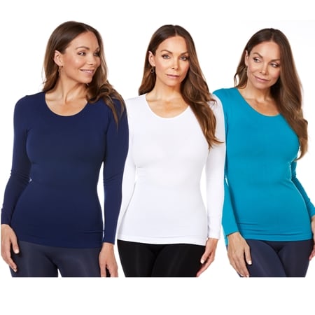 Bella Bodies Pure Comfort Modal Long Sleeve Top 3 Pack