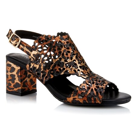 Bresley Sweeper Leather Block Heel Sandal