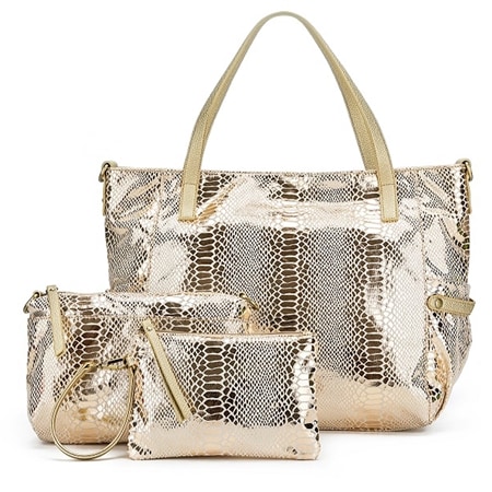 Black Caviar Natalia 3 pce Handbag Set