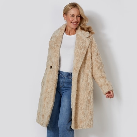 Donna Salyers Faux Fur Everywhere Persian Stroller Coat
