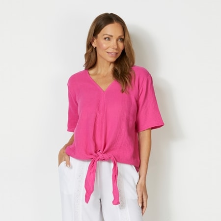 Hailey Lyn V Neck 3/4 Sleeve Kimono Top