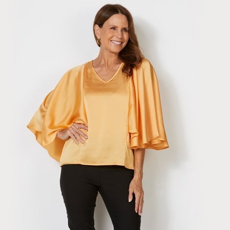 Evie Grace Textured Layered Sleeve Top