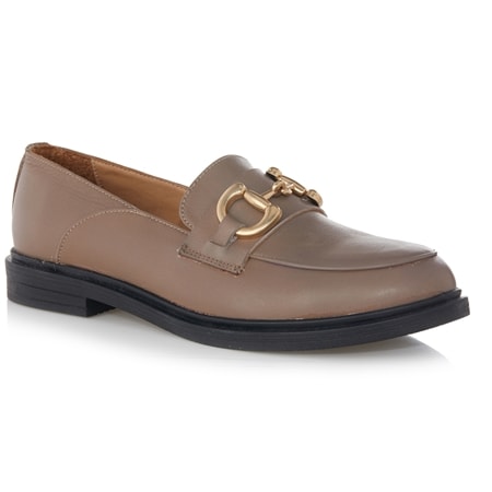Luna Sole  Chloe Leather Buckle Detail Loafer