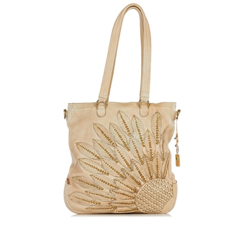 Art N Vintage Sunflower Leather Tote Bag
