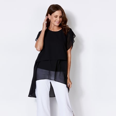 Cordelia St Layered Chiffon Top