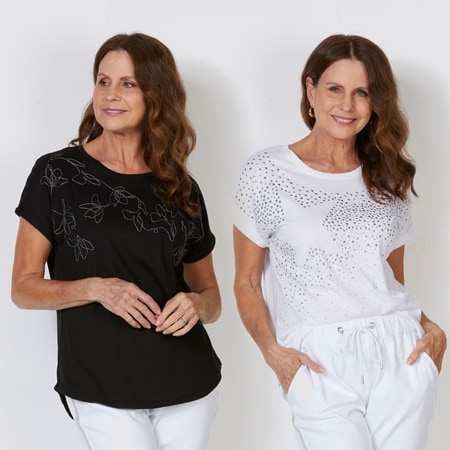 Betty Basics Hailey Short Sleeve Tee 2 Pack