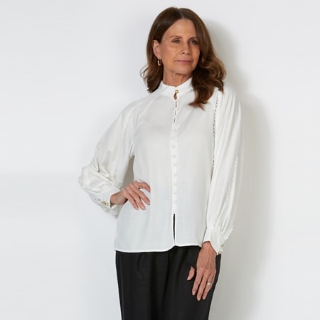 Fate + Becker Berry Kiss Blouse