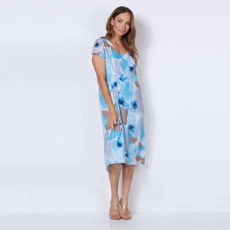 Holmes & Fallon Panelled Dress with Back Hem Split