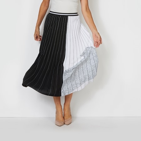 Marco Polo Pleated Mono Skirt