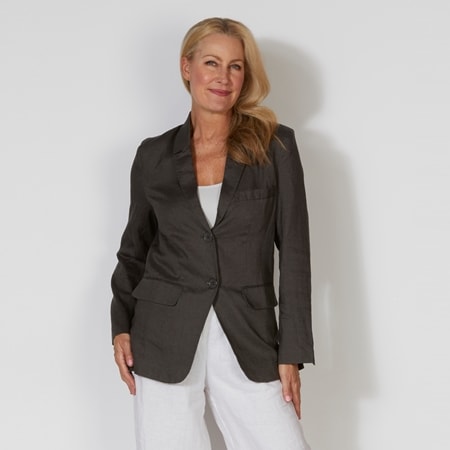 Pippa Ridley 100% Linen Elle Blazer