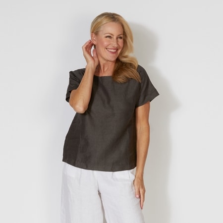 Pippa Ridley 100% Linen Elyse Top