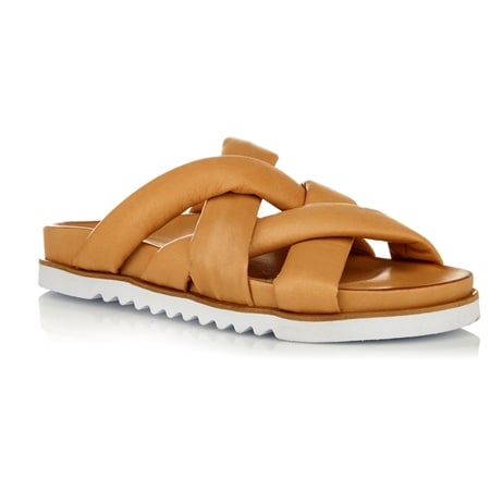 Bresley  Spensor Multi  Strap Leather Slide Sandal