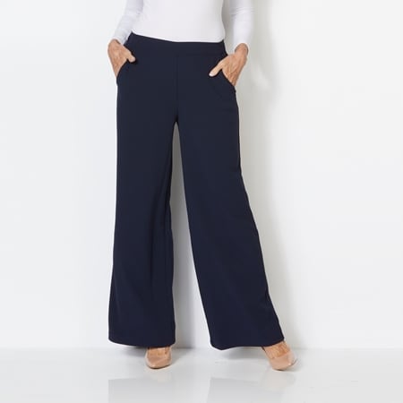 Isaac Mizrahi Wide Leg Pull-On Pant