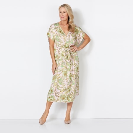 Holiday Columbian Floral Cayman Dress