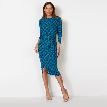 Sacha Drake Neptune Cowl Reversible Dress