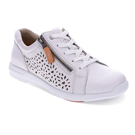 Scholl North Punched Orthaheel Lace-up Sneaker with Side Zip