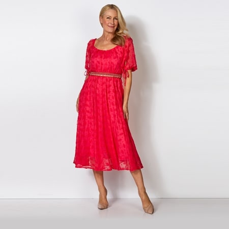 Sacha Drake Flamingo Midi Dress