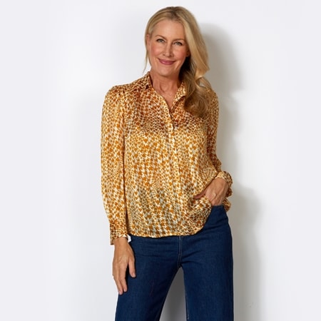 Sacha Drake Herringbone Blouse
