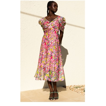 Sacha Drake New Blooms Midi Dress