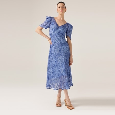 Sacha Drake Blue Jay Midi Dress