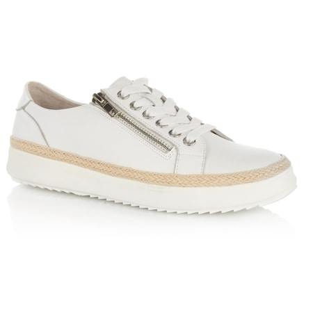 Supersoft Zomo Leather Side Zip Sneaker